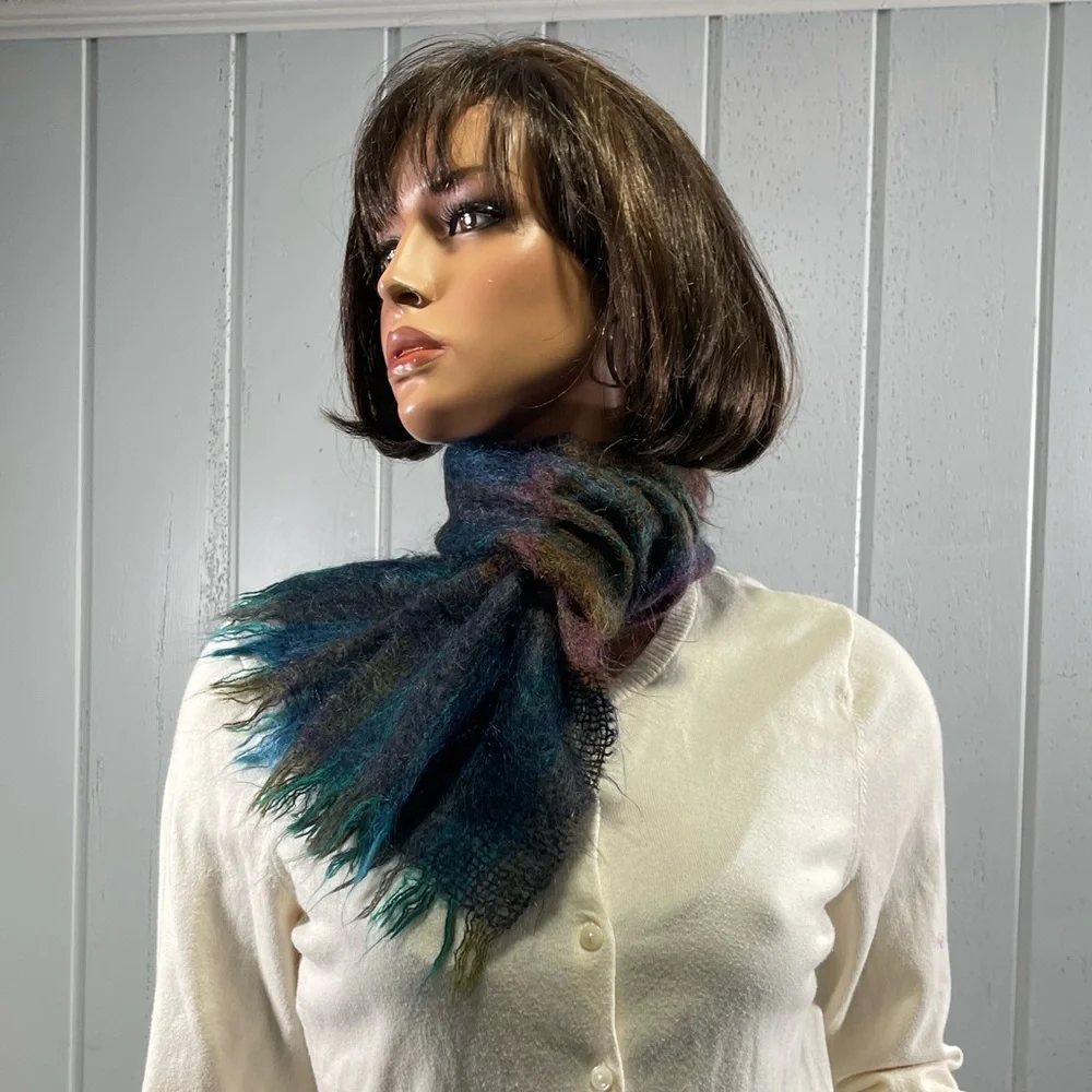 * Vintage Woodward Collection Women's Winter Mohair Wool Neck Scarf